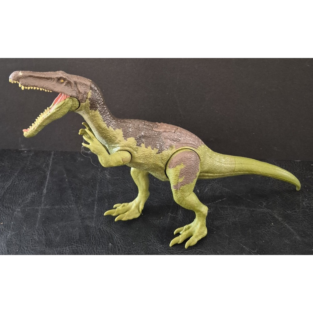 Jurassic World Dino Rivals Roarivores BARYONYX Dinosaur Mattel Push Button Mouth